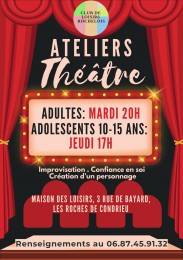 Le club de loisirs propose des ateliers théâtre