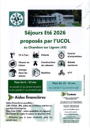 Séjours Été 2026 pour les jeunes
