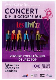  CONCERT LE DIMANCHE 11 OCTOBRE 2026 AU PROFIT D'OCTOBRE ROSE