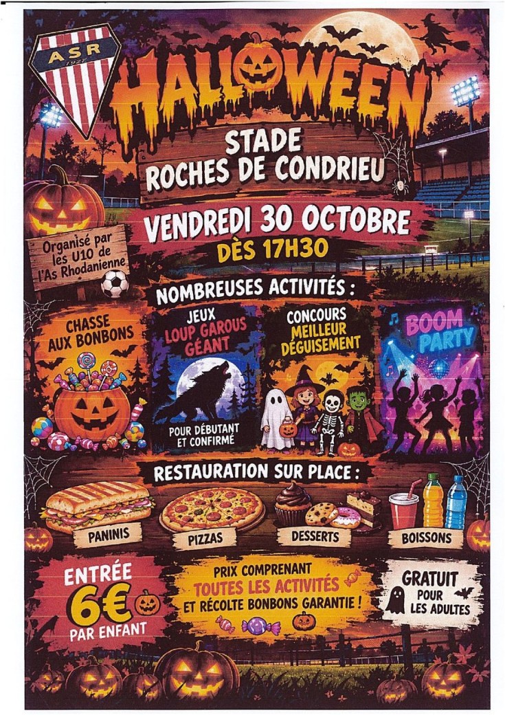 Halloween débarque à l'AS Rhodanienne