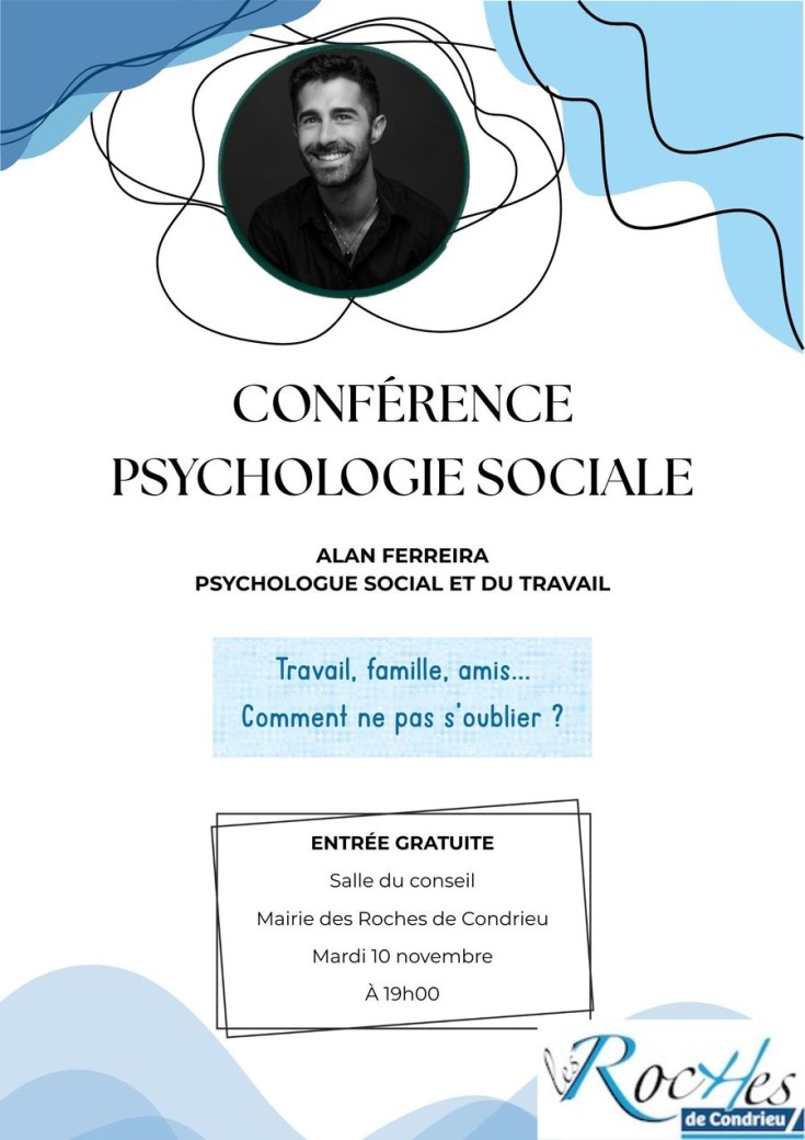 Conférence de psychologie sociale : « Comment ne pas s'oublier ? 